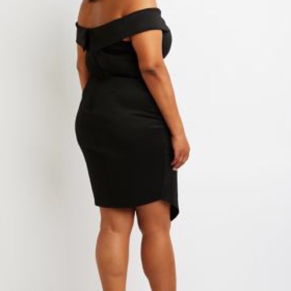 Asymmetrical Off Shoulder Dress Charlotte Russe - Picture 2 of 8